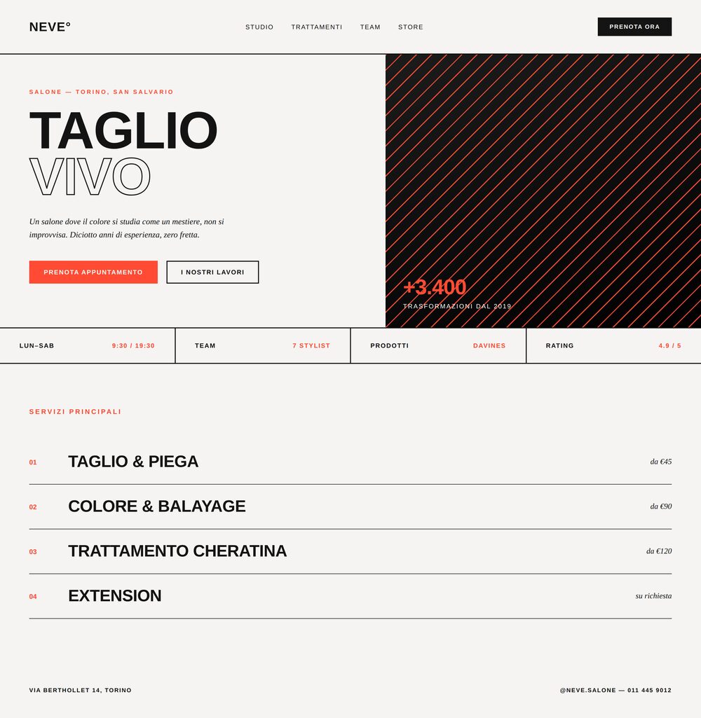 Homepage Salone Neve